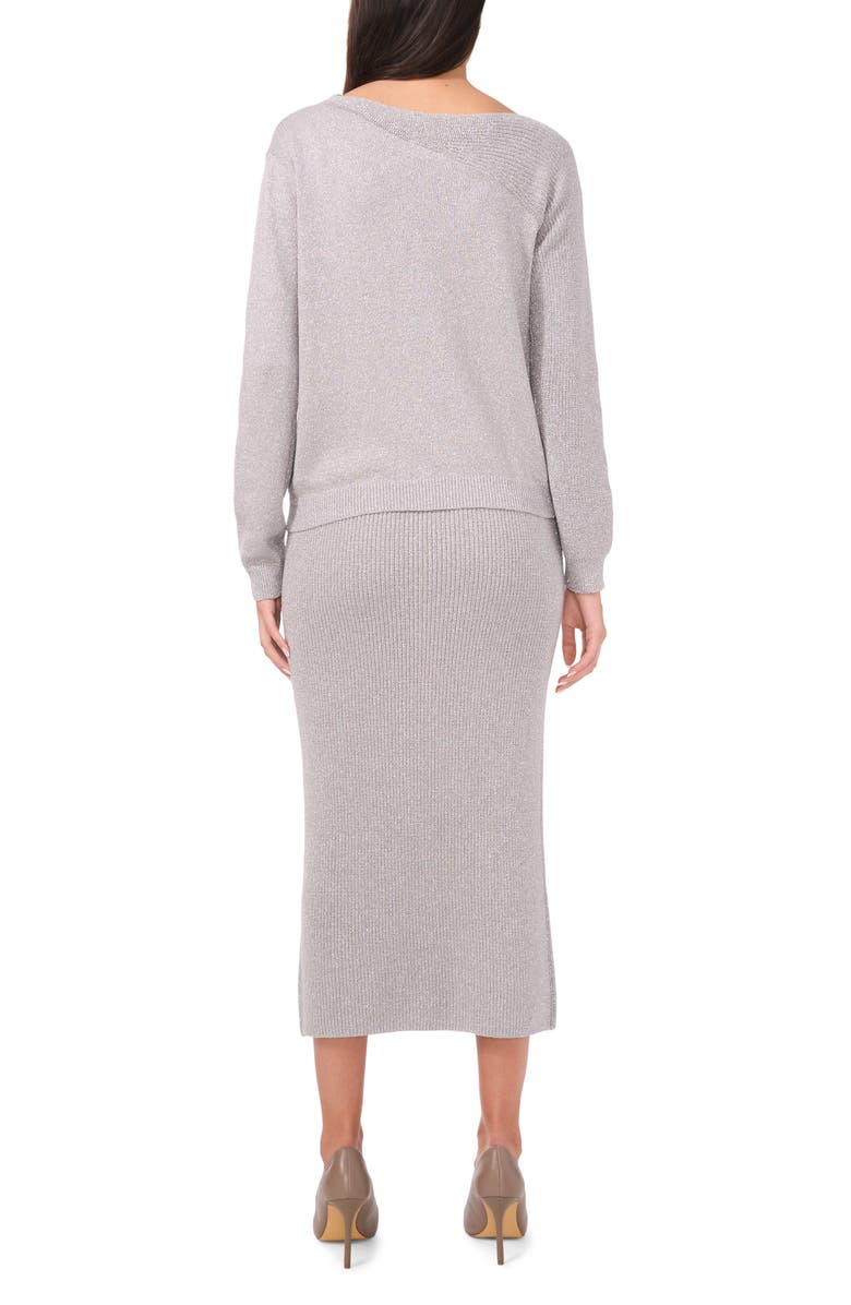 Vince Camuto Metallic Sweater Skirt, Alternate, color, 