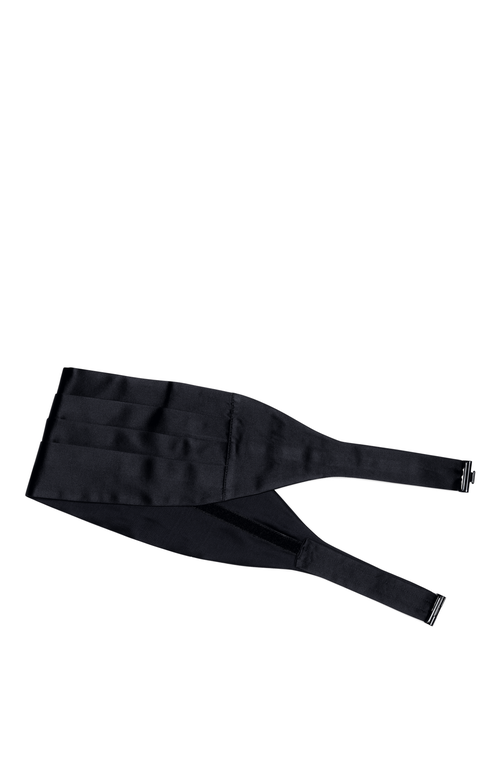 Brunello Cucinelli Silk And Cotton Satin Cummerbund In Black