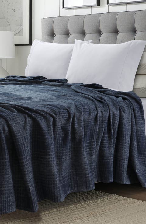 Yarn Dyed Organic Cotton Throw Blanket