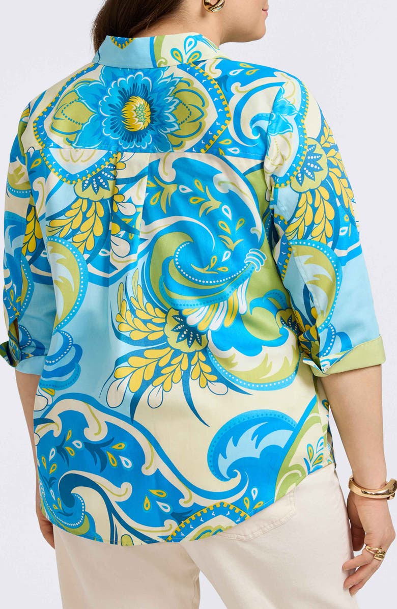 Foxcroft Margie Cotton Button-Up Shirt, Alternate, color, 