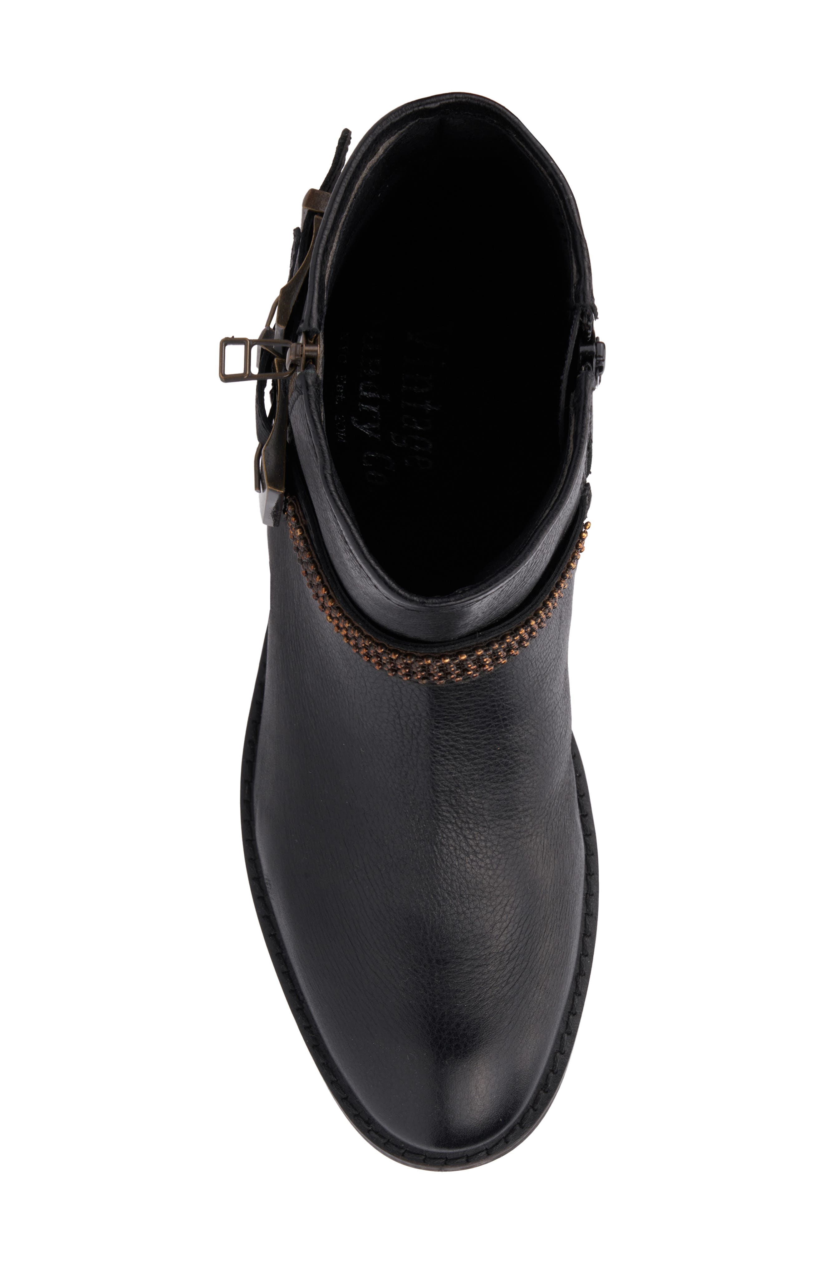 VINTAGE FOUNDRY Castel Bootie, Alternate, color, Black