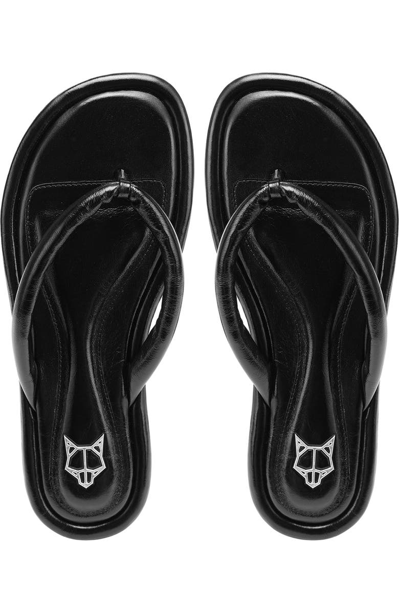 Naked Wolfe Grenada Leather Sandal, Alternate, color, Black