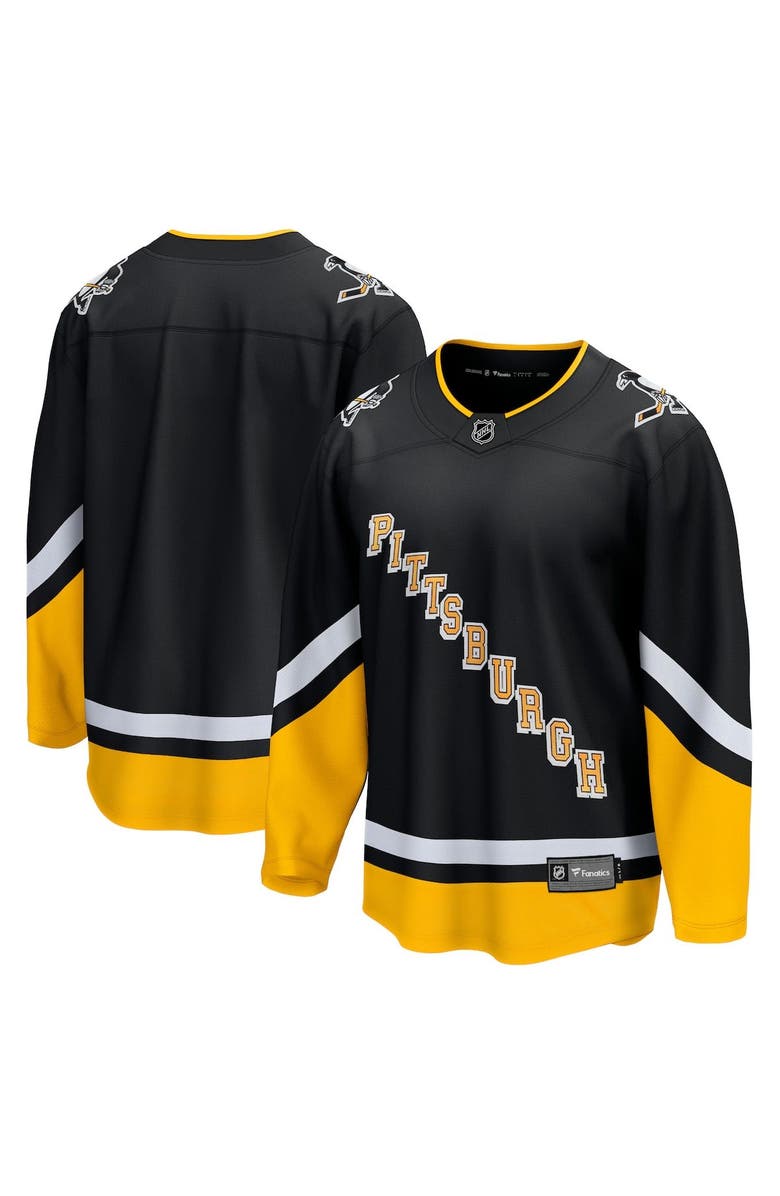 FANATICS Men's Fanatics Branded Black Pittsburgh Penguins Alternate Premier Breakaway Jersey, Main, color, Black