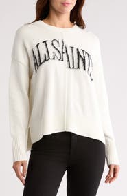 AllSaints Split Saints Crewneck Pullover
