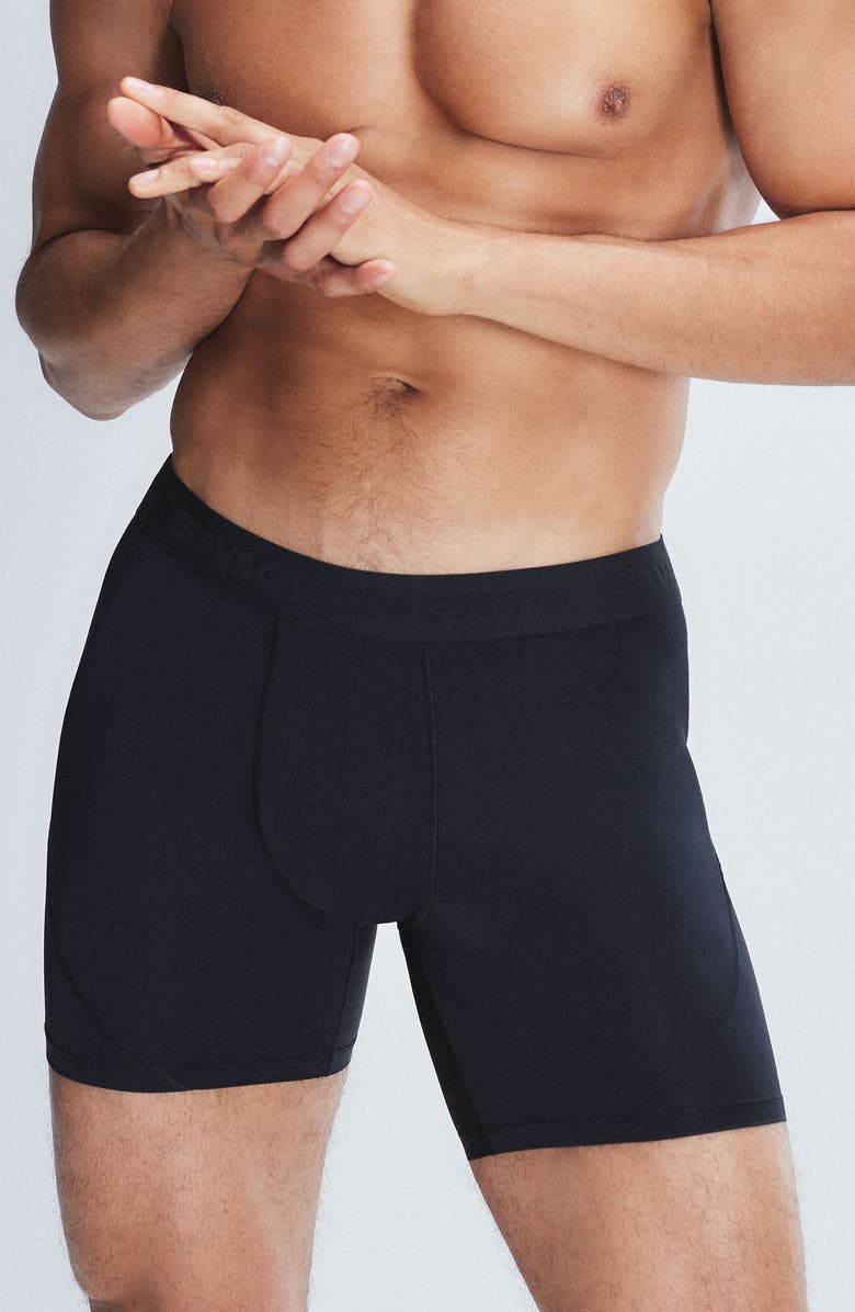 SAVAGE X FENTY Shadow Fit Boxer Briefs, Alternate, color, Black Caviar