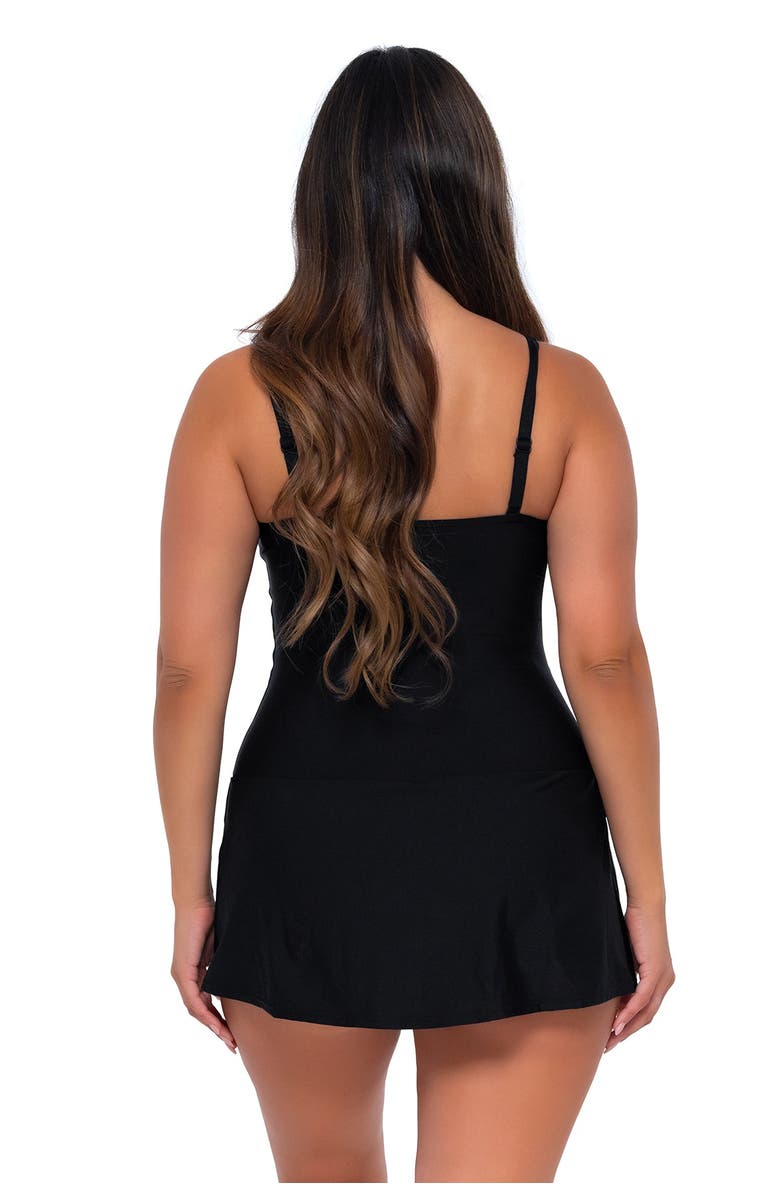 Sunsets Escape Sienna Swim Dress, Alternate, color, Black