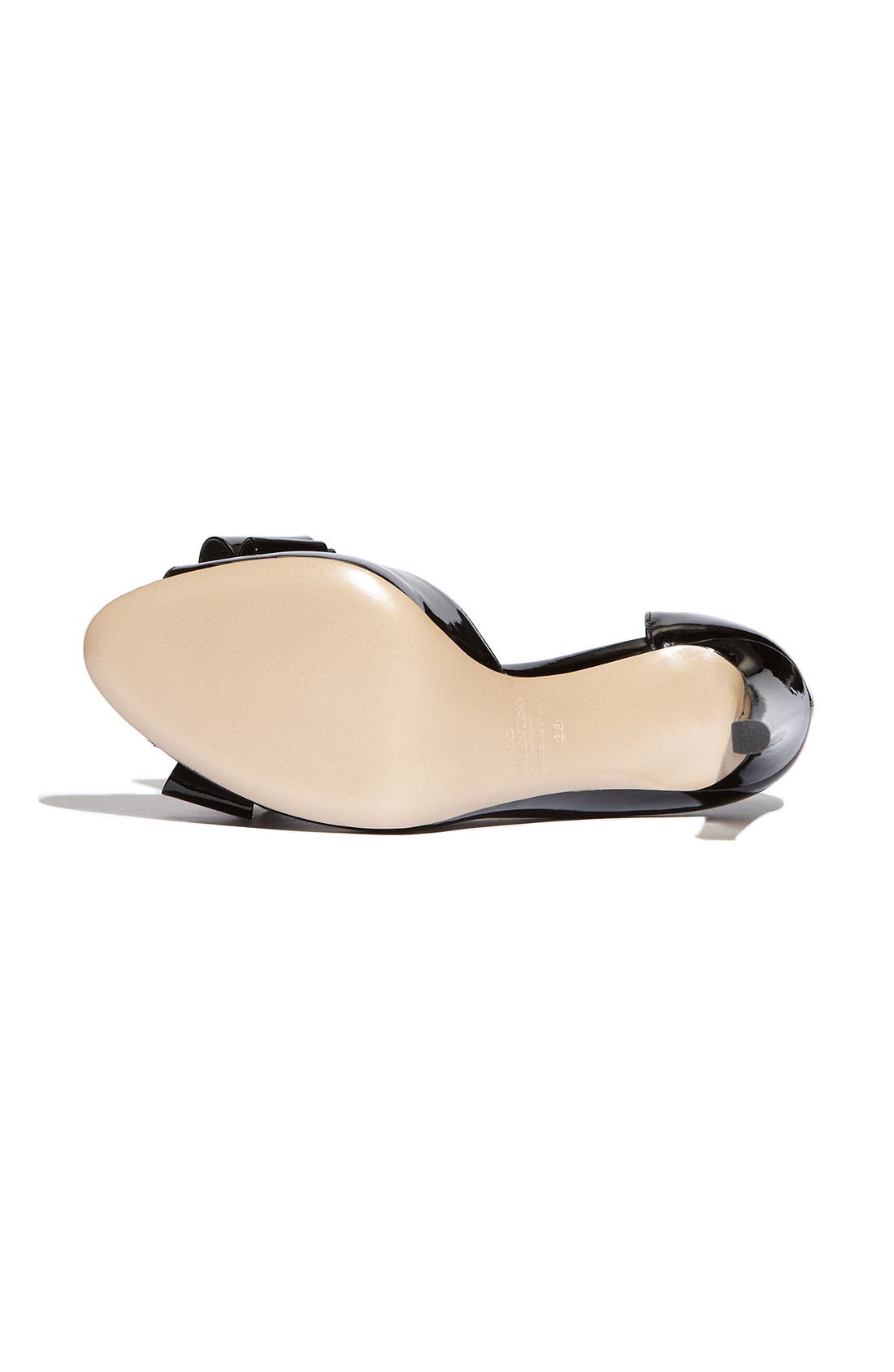 Couture Bow d'Orsay Pump, Alternate, color, BLACK PATENT
