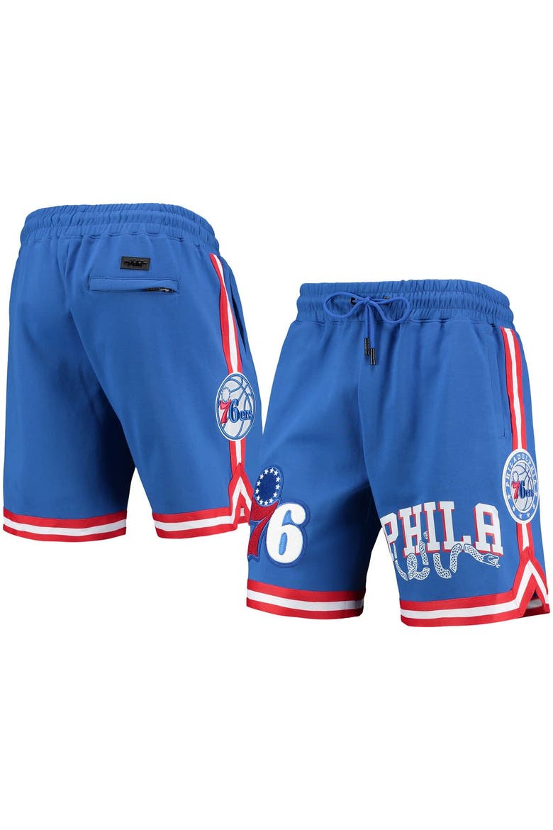 Men's Pro Standard Royal Philadelphia 76ers Team Chenille Shorts, Main, color, Royal
