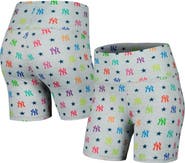 Terez Women's Terez Gray New York Yankees TLC Rainbow Shorts