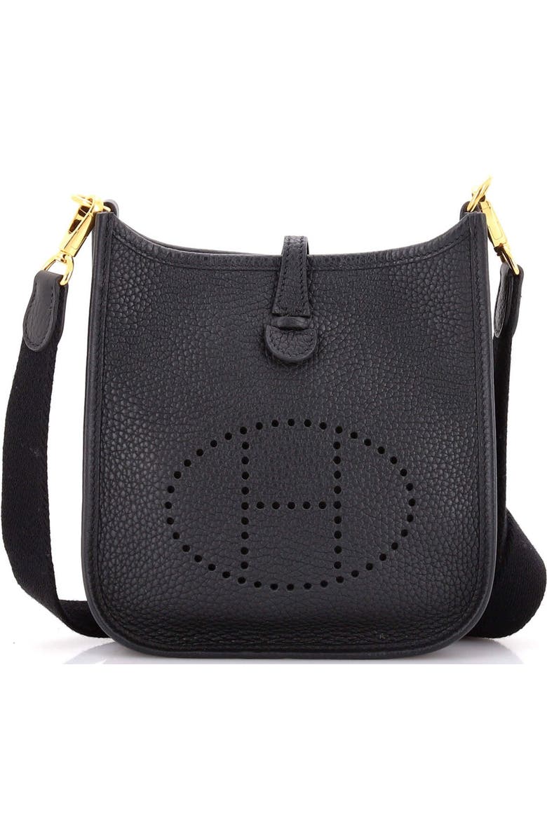 Pre-Owned Hermes Evelyne Bag Gen III Clemence TPM, Main, color, Noir