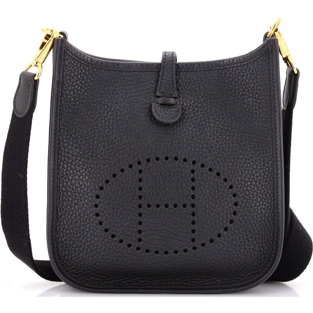 Pre-owned Hermes Hermes Evelyne Bag Gen Iii Clemence Tpm In Black
