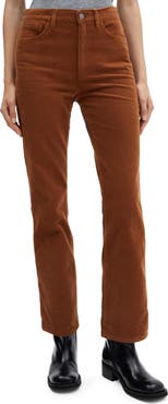 MANGO Corduroy Straight Leg Jeans