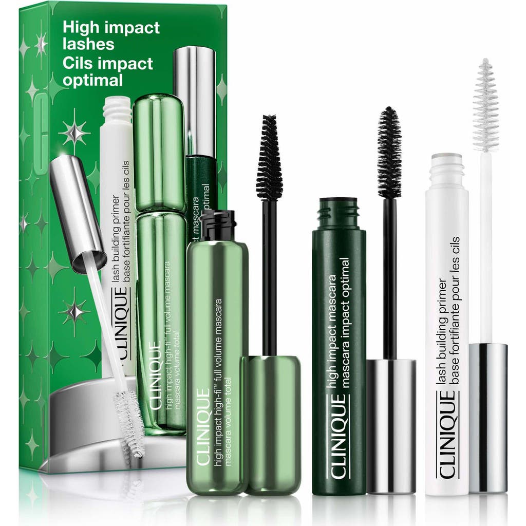Clinique High Impact Lashes Mascara & Lash Primer Set $80 Value In Transparent