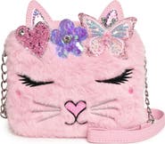OMG Accessories Kids' Bella Faux Fur Crossbody Bag