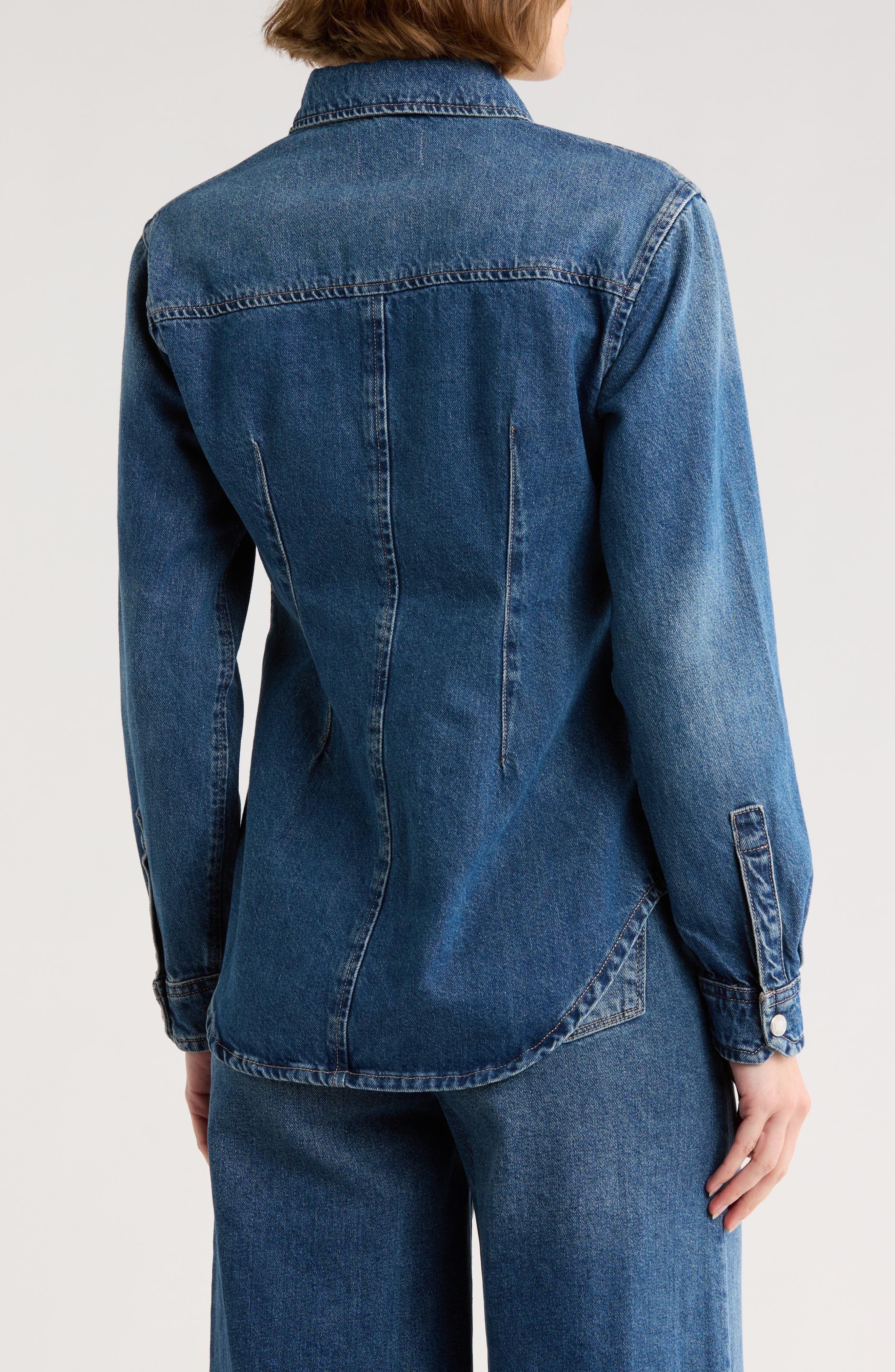 Ines Denim Button-Up Shirt - image 2