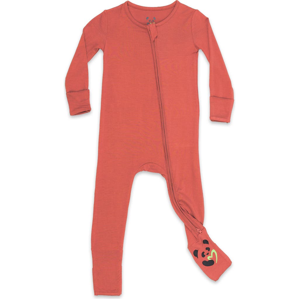 Bellabu Bear Convertible Fitted One-Piece Pajamas in Red