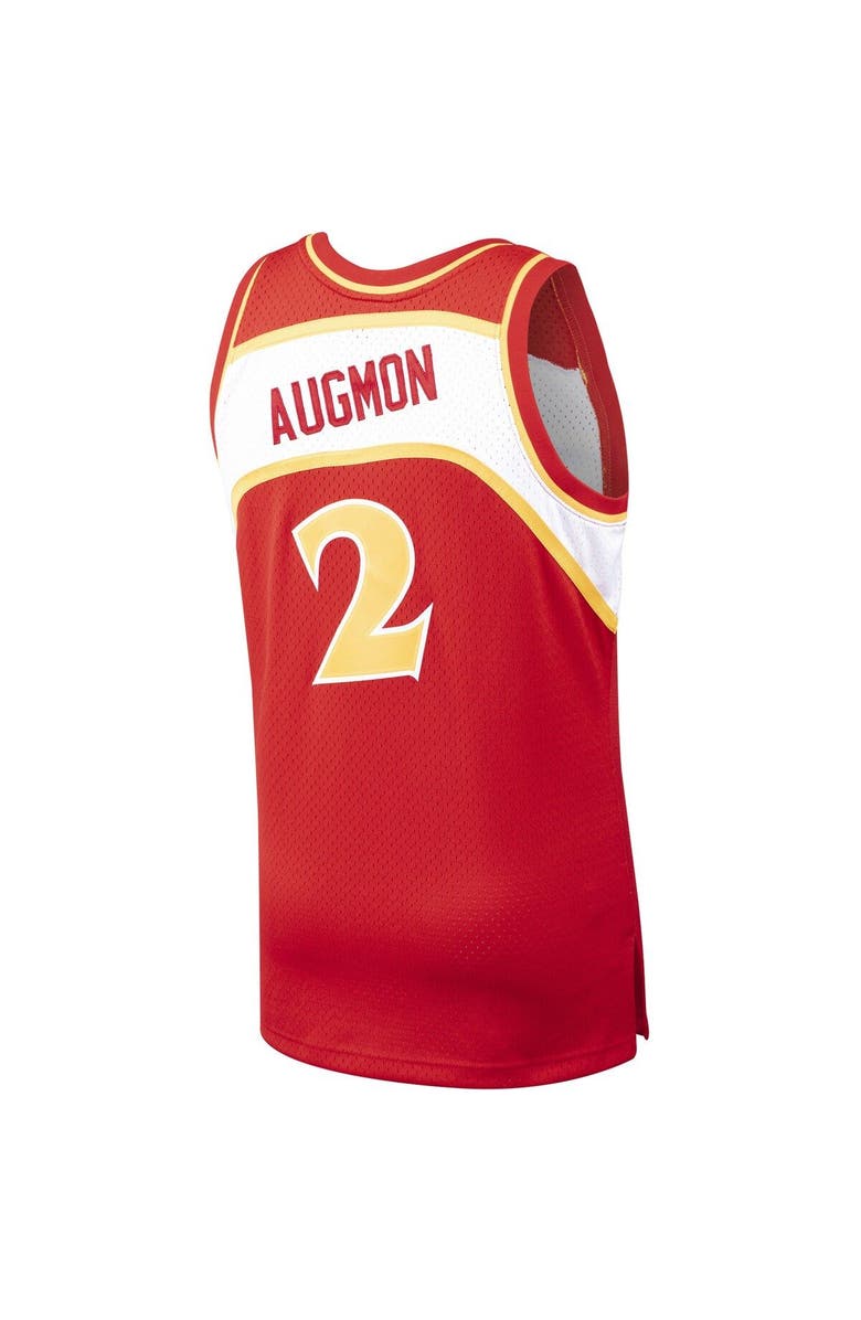 Mitchell & Ness Men's Mitchell & Ness Stacey Augmon Red Atlanta Hawks Hardwood Classics 1991-92 Swingman Jersey, Alternate, color, 
