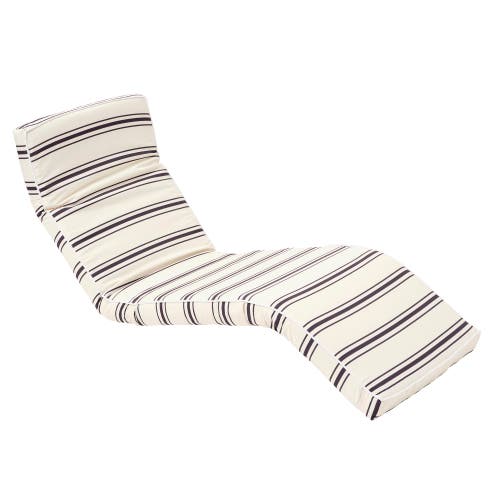Sunnylife The Lounger Chair Charcoal Stripe, Adjustable Seat, Waterresistant