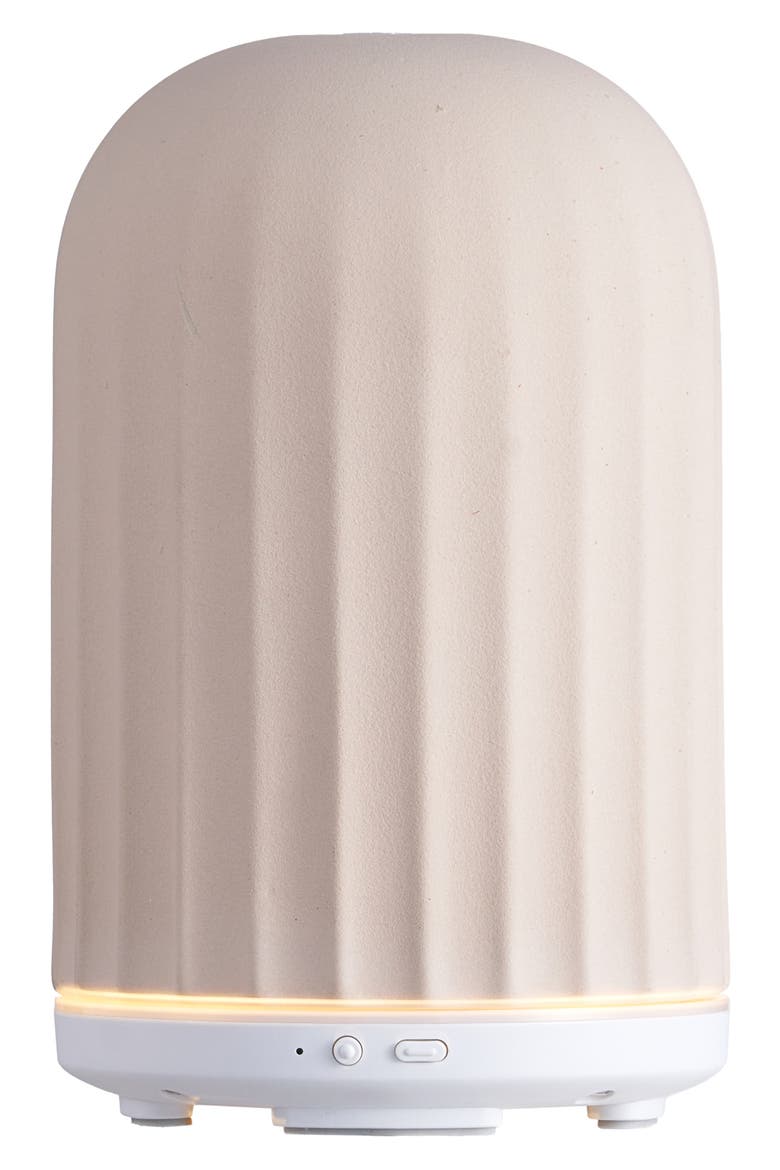 Ingrid Beige Ceramic Ultrasonic Diffuser, Alternate, color, BEIGE