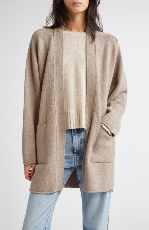 Johnstons Of Elgin Relaxed Fit Belted Donegal Cashmere Cardigan In Neutral
