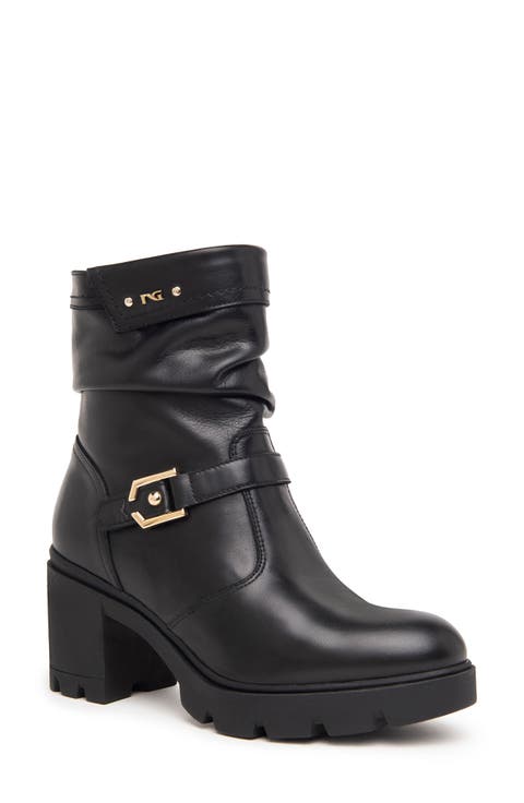 Platform Moto Bootie (Women)