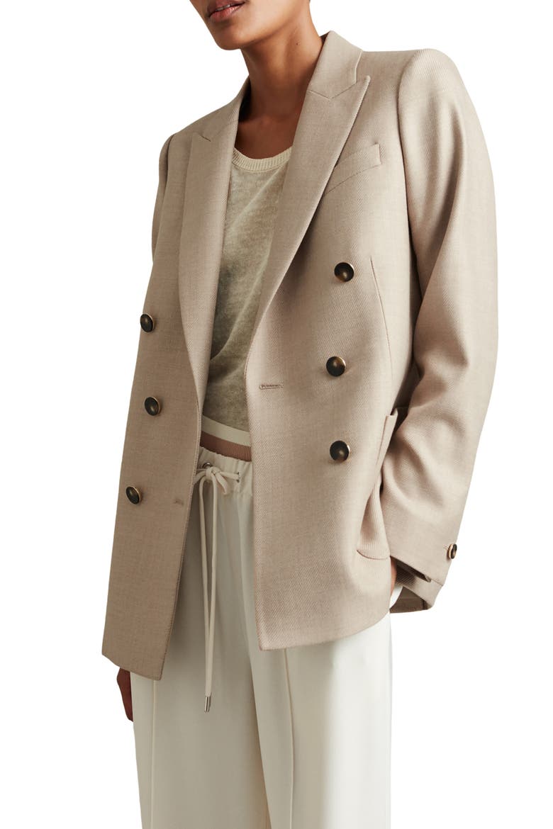 Harriet Wool Blend Dress, Alternate, color, NEUTRAL