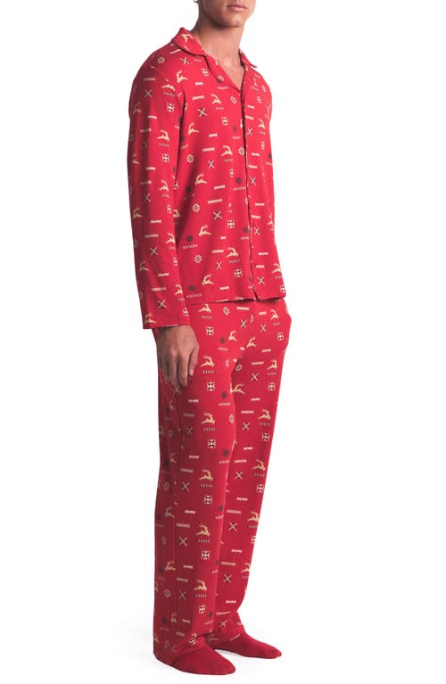Skims Jersey Pajamas In Red