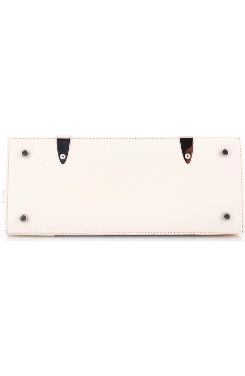 Pre-Owned Goyard Saigon Top Handle Bag Coated Canvas with Leather PM, Alternate, color, White