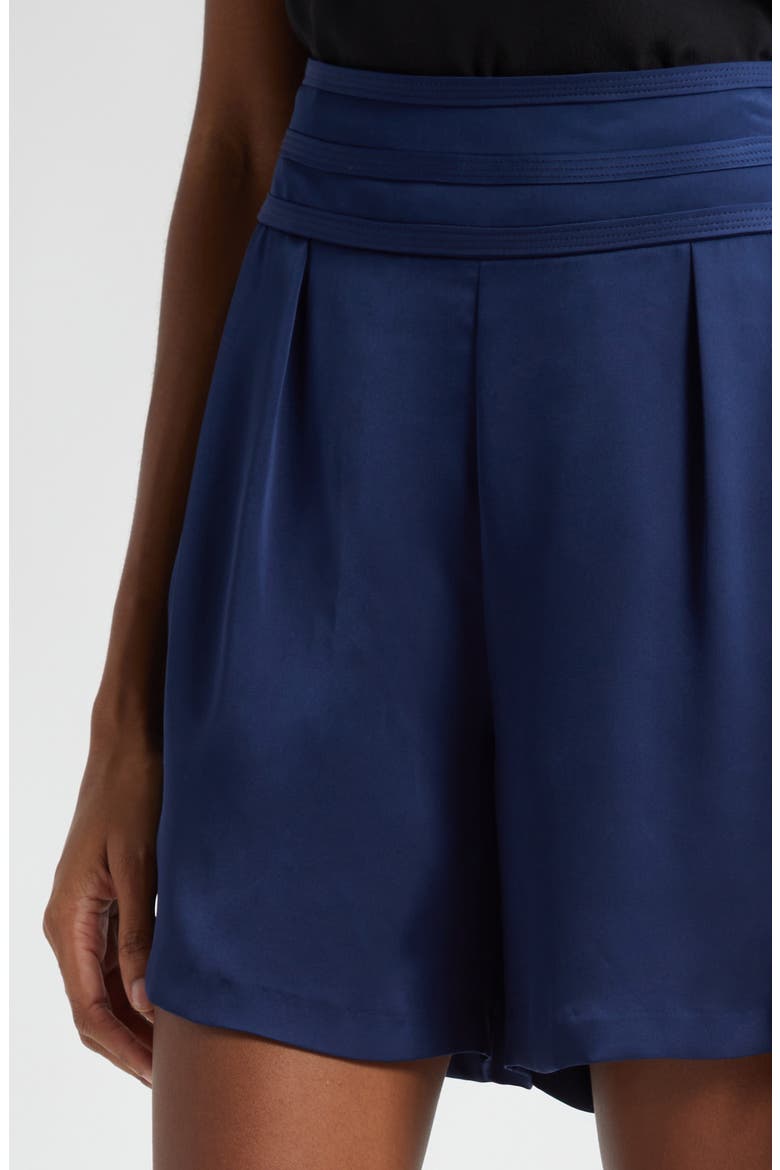 Joss Satin Shorts, Alternate, color, SPRING NAVY