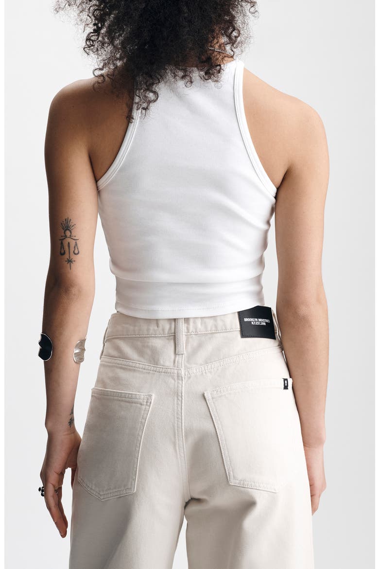 Solid Rib Tank, Alternate, color, WHITE