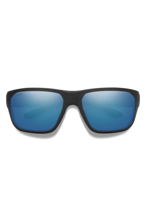 Arvo 61mm ChromaPop™ Polarized Wraparound Sunglasses