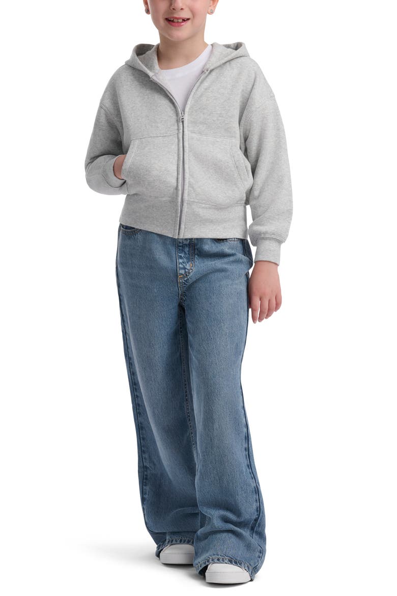 Kids' Dream Supersoft Zip-Up hoodie, Alternate, color, LIGHT HEATHER GREY
