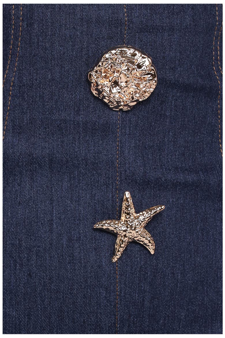 Slater Denim Sheath Dress, Alternate, color, DENIM
