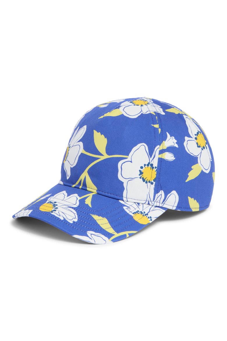 sunshine floral baseball cap, Main, color, 400 WILD BLUE IRIS