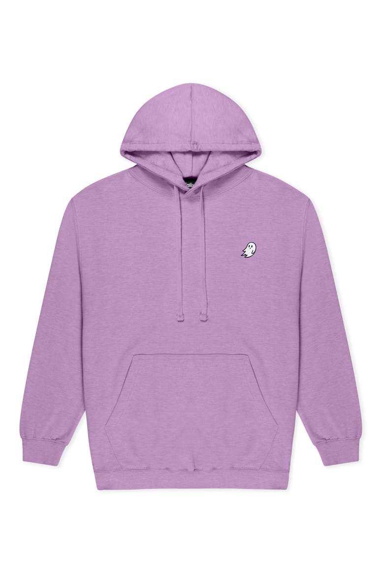 Mens Ghost Midweight Hooded Sweatshirt, Main, color, Purple