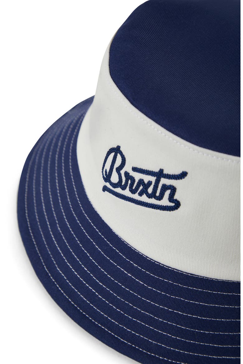 Eldon Packable Bucket Hat, Alternate, color, MIDNIGHT BLUE/ OFF WHITE