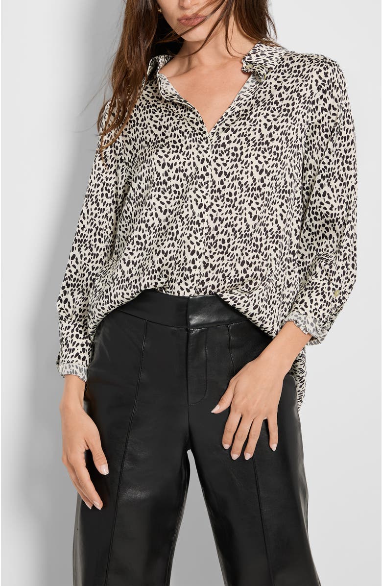 AS by DF Marais Blouse, Main, color, Polka Leopard Print