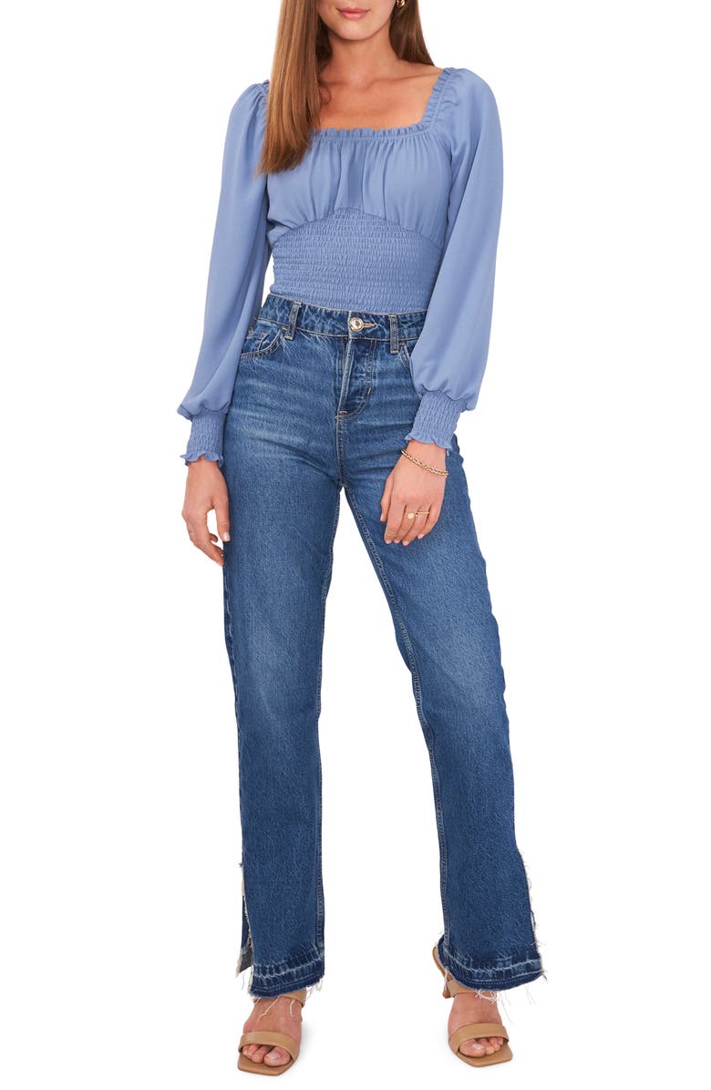 1.STATE Square Neck Long Sleeve Top, Alternate, color,