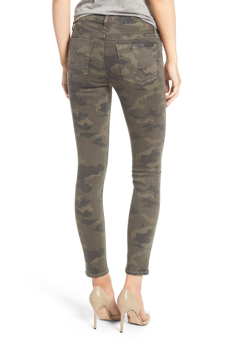 'Nico' Ankle Coated Skinny Jeans, Alternate, color, INFANTRY CAMO