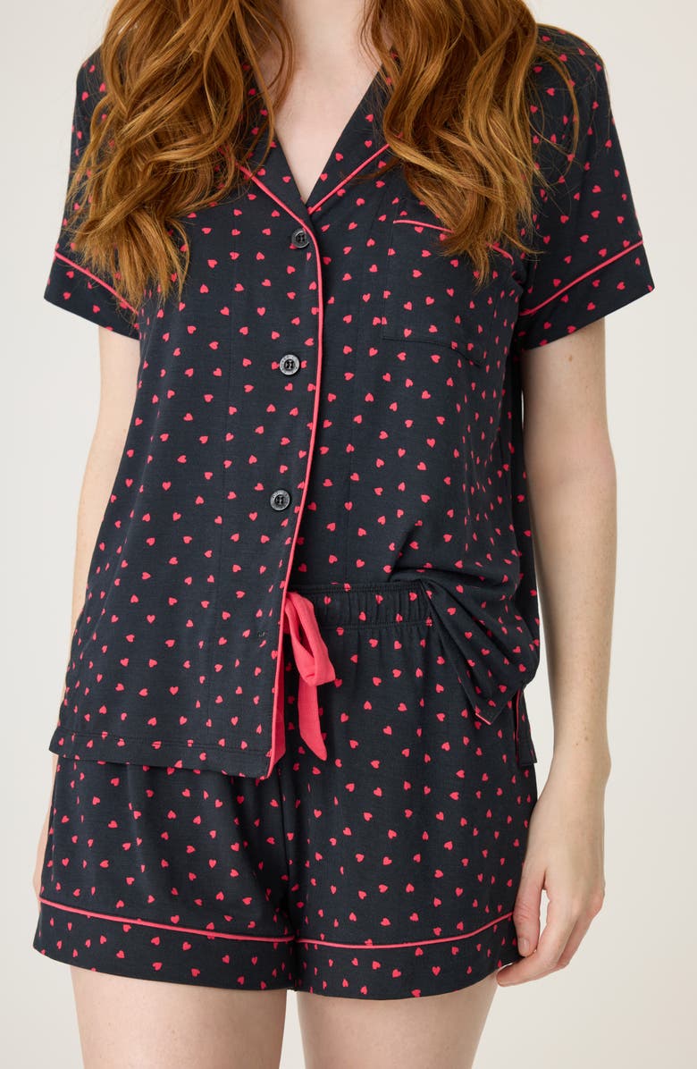 PJ Salvage Sweet Dreams Jersey Short Pajamas, Alternate, color, 