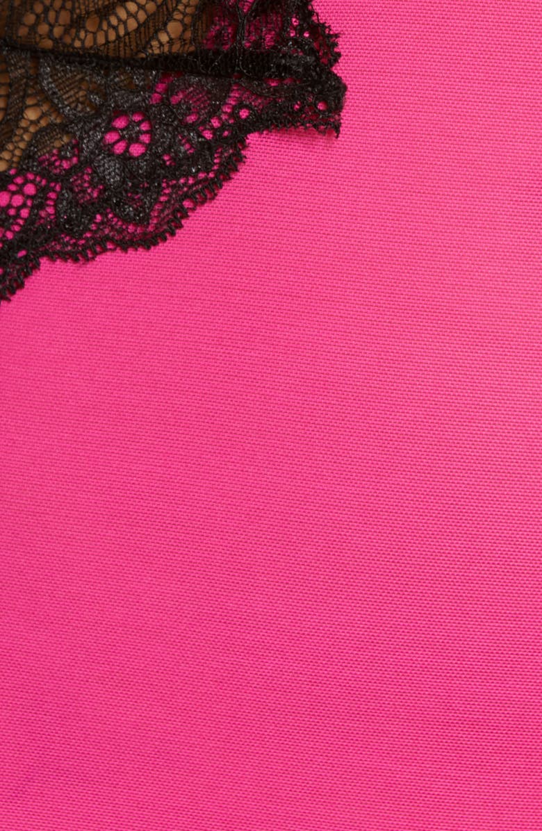 Coquette Lace Trim Cutout Teddy, Alternate, color, 