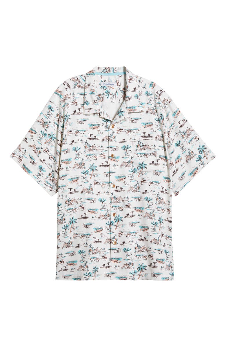 Tommy Bahama Casablanco Silk Camp Shirt, Main, color, 