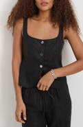 Alex Mill Luna Crop Linen Tank