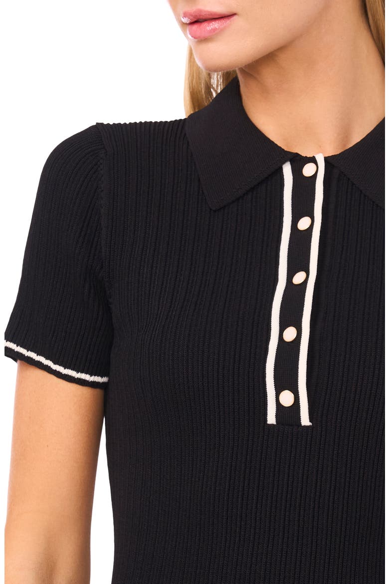 Sally Polo Minidress, Alternate, color, RICH BLACK