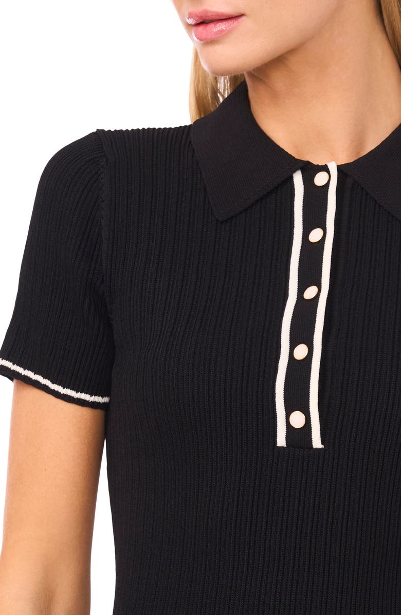 Ted Baker Sally Polo Minidress, Alternate, color, Rich Black