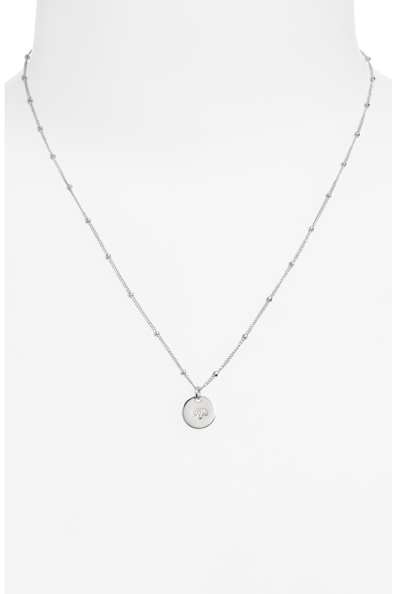 Petite Birth Flower Necklace, Alternate, color, STERLING SILVER