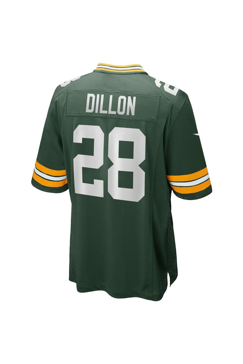 Men's Nike AJ Dillon Green Green Bay Packers Team Game Jersey, Alternate, color, Green