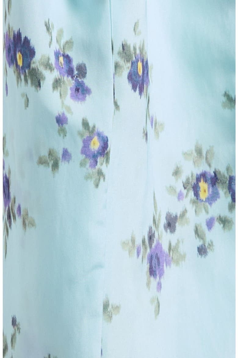 Printed Scarf, Alternate, color, ICED AQUA