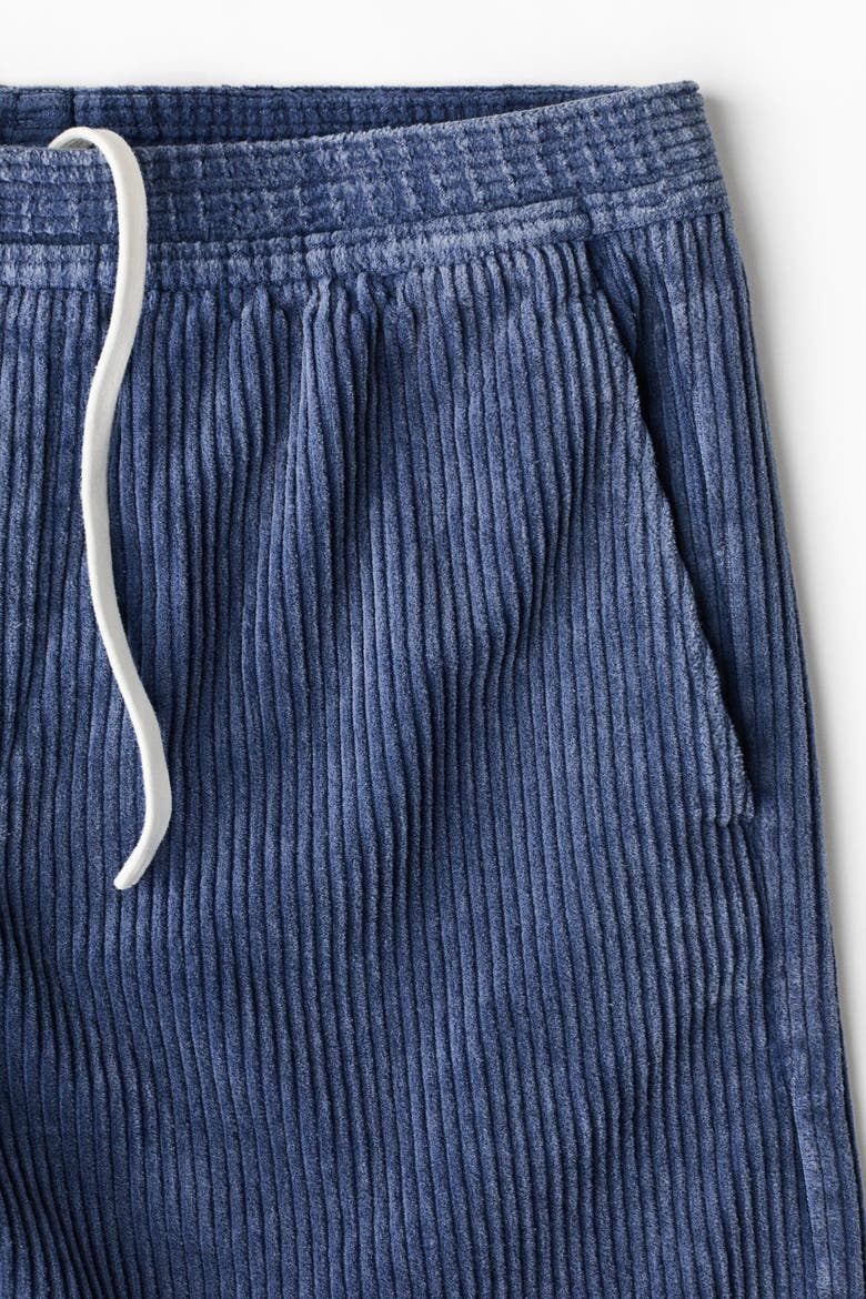 Loose-fit Corduroy Shorts, Alternate, color, Dark blue