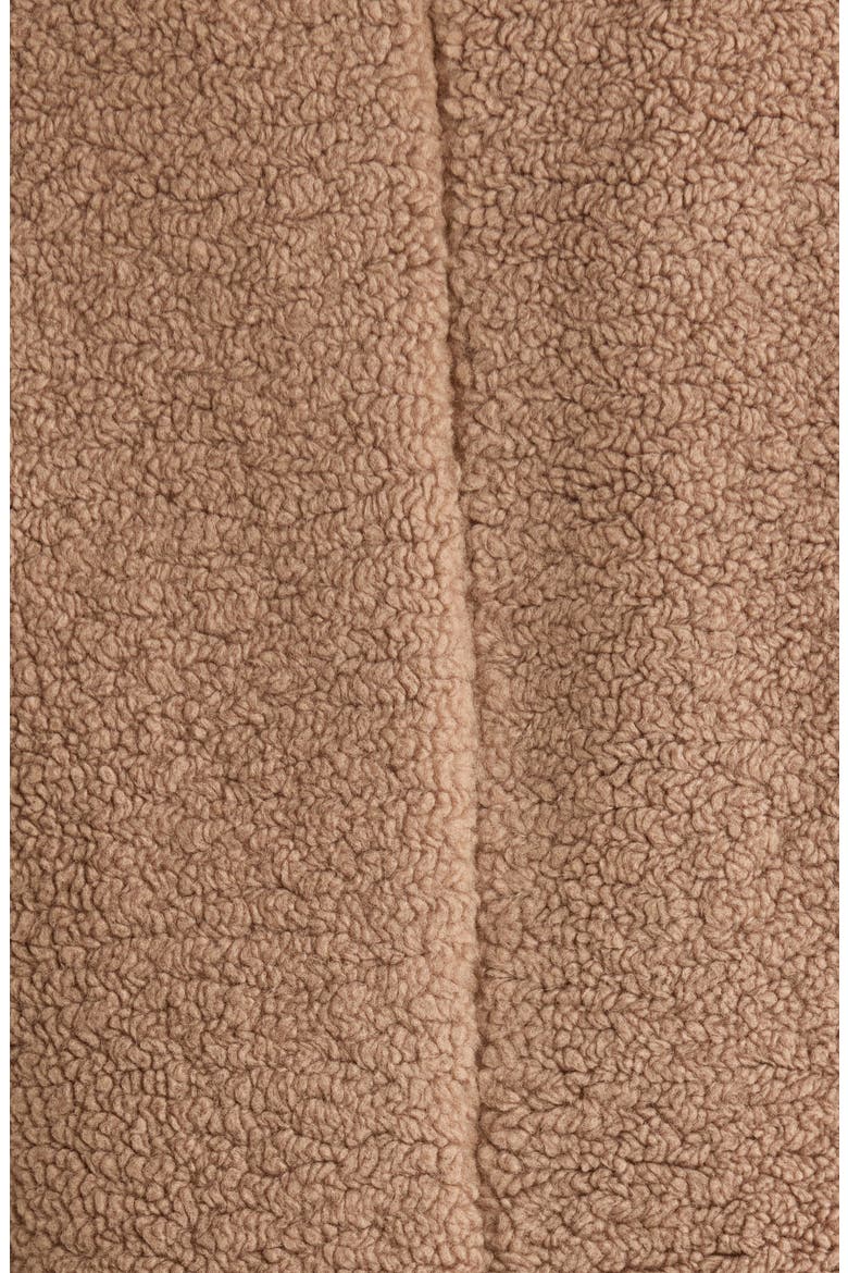 Berber Faux Shearling Long Coat, Alternate, color, CARIBOU